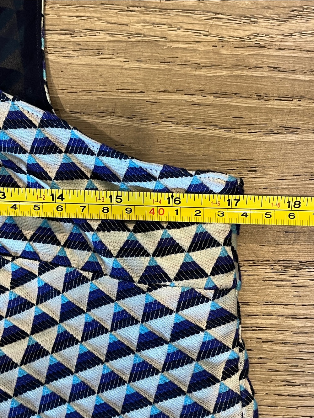 HD in Paris Black, White and Teal Geometric Cross-Back Top - Picture 3 of 8